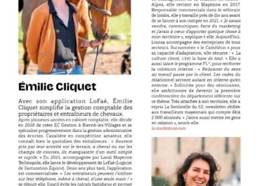 La Marketeuse mise en lumière dans son département